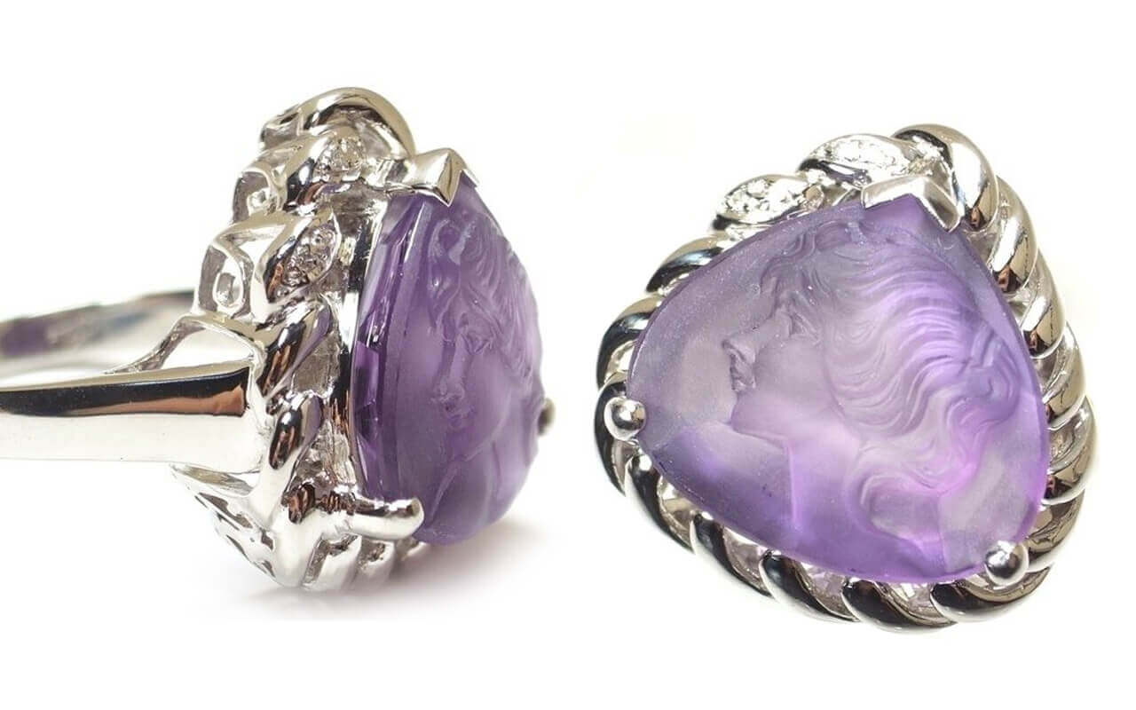 アメジストの指輪の写真1