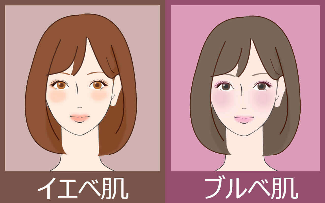イエローベース肌とブルーベース肌の違い